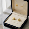 18K Real Gold Army Style Earrings