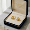 18K Pure Gold Ethnic Earrings